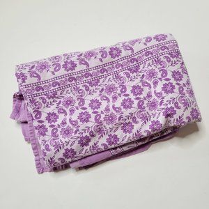 Boho Cotton Bedding Purple Cotton Wall Hanging
